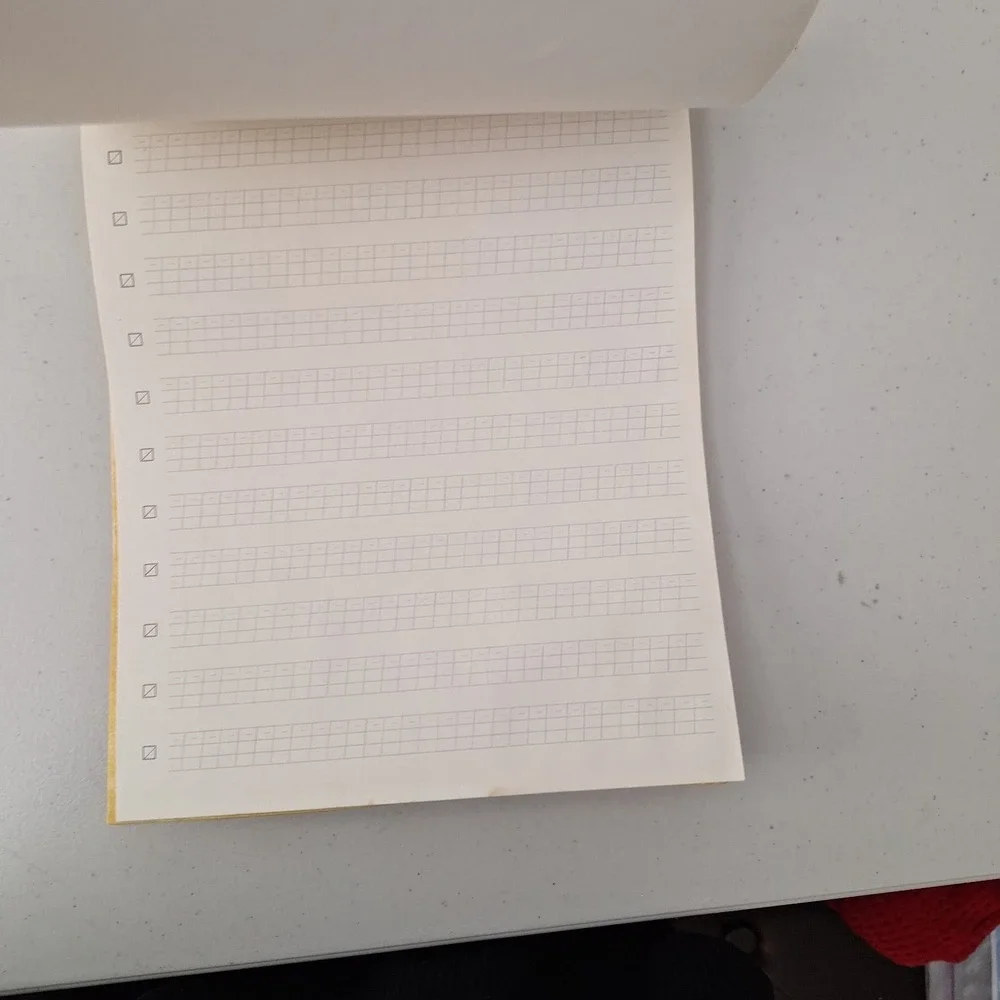 Vintage 1978 Italic Calligraphy Handwriting Practice Pad, B3 Nib & Medium Italic